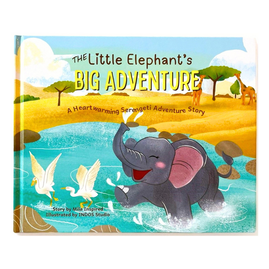 Children's Safari Adventure Picture Book | The Little Elephant's Big Adventure | Hardcover | Amara the Elephant