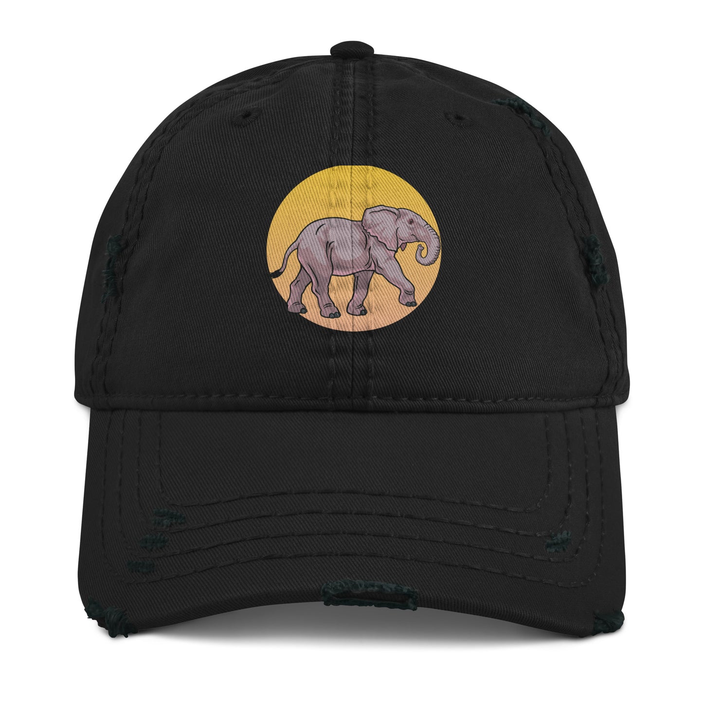 Distressed elephant hat