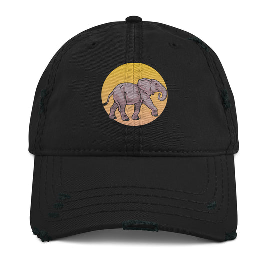 Distressed elephant hat