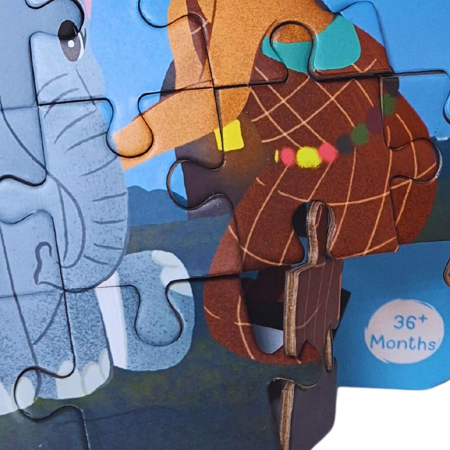 2-in-1 Jigsaw Magnetic Puzzle Book for Fun Learning | Educational Toys for Kids 3+ | Interactive Storybook Puzzles from The Little Elephant's Big Adventure Book