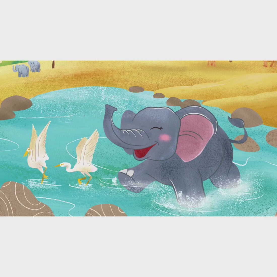 A Calming Bedtime Elephant Picture Book for Kids (Ages 37)