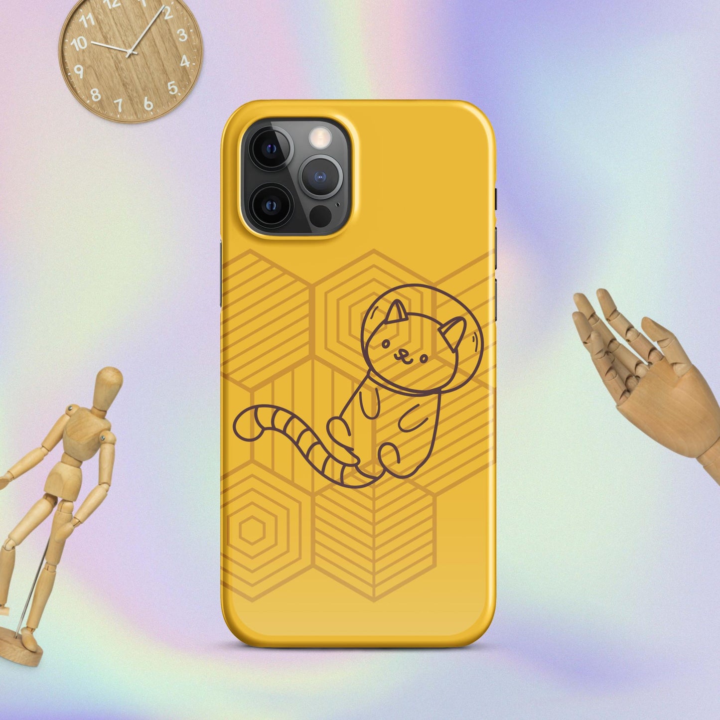 Galactic Whiskers: The Purr-fect Snap Case for iPhone® Adventures! Cute Cat Snap Case for your iPhone®