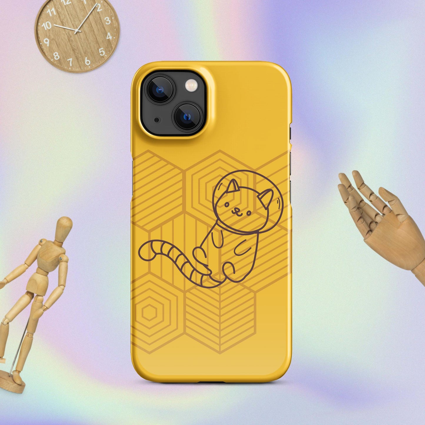 Galactic Whiskers: The Purr-fect Snap Case for iPhone® Adventures! Cute Cat Snap Case for your iPhone®