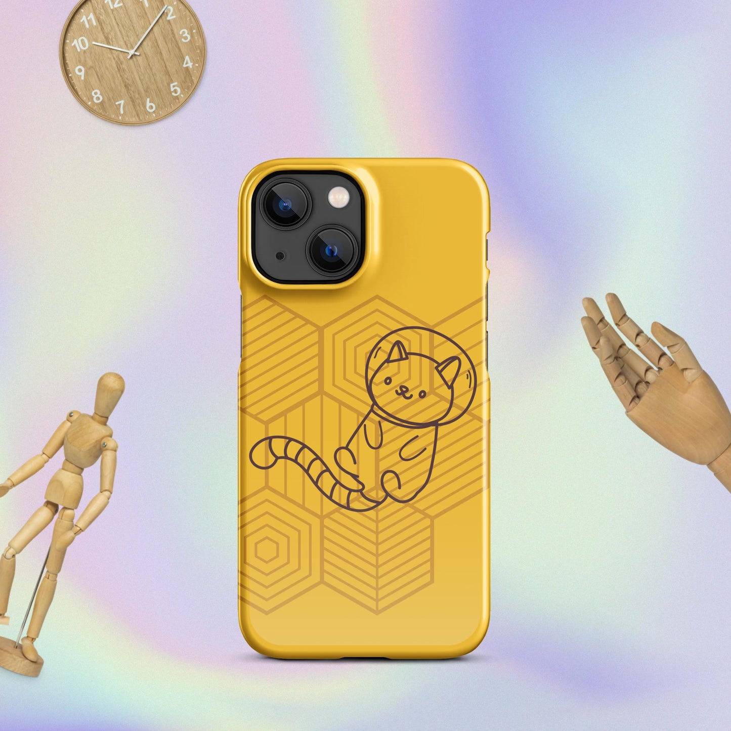 Galactic Whiskers: The Purr-fect Snap Case for iPhone® Adventures! Cute Cat Snap Case for your iPhone®