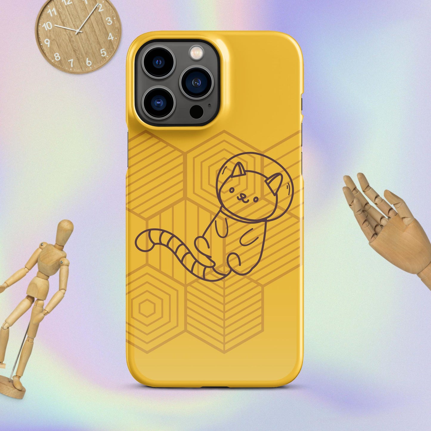 Galactic Whiskers: The Purr-fect Snap Case for iPhone® Adventures! Cute Cat Snap Case for your iPhone®