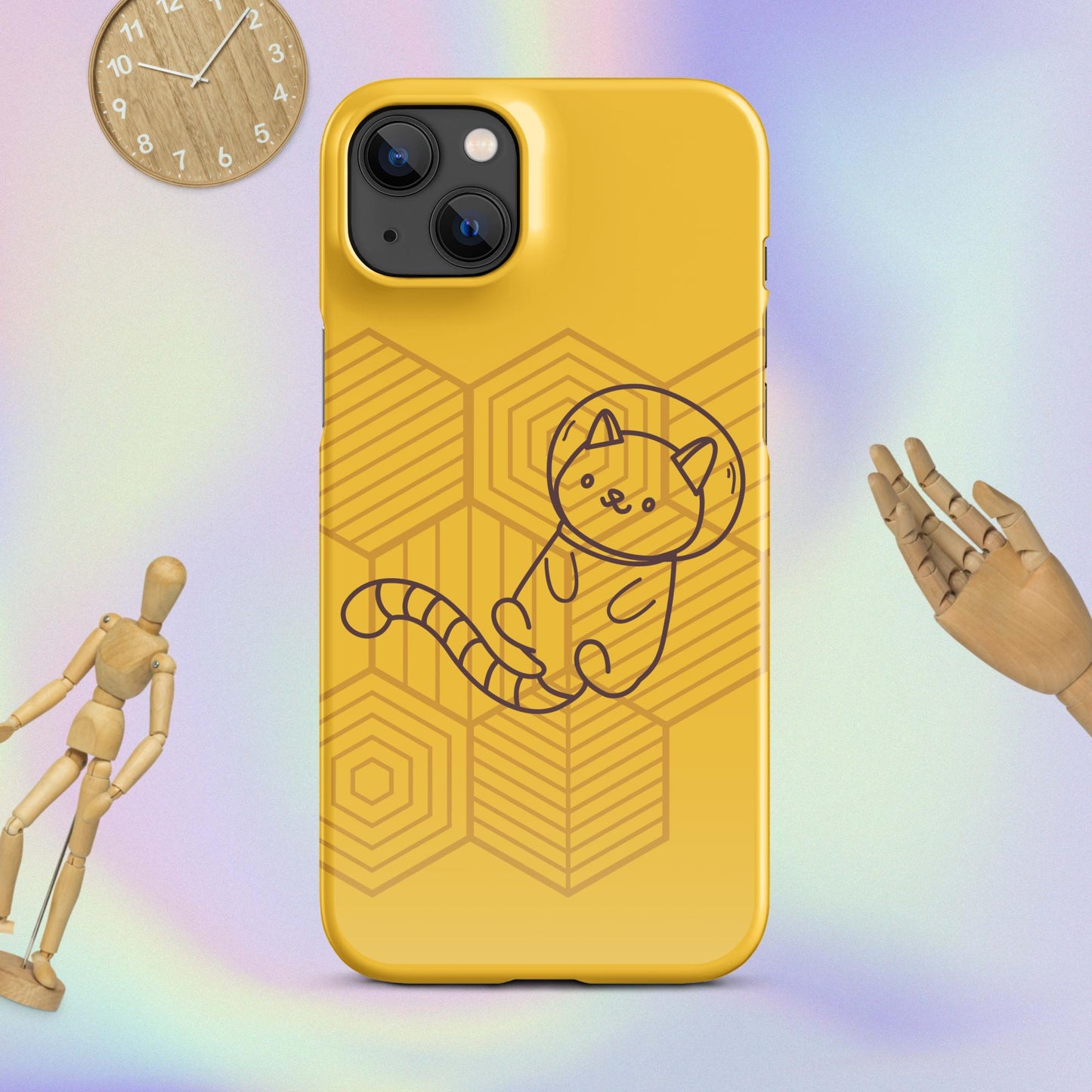 Galactic Whiskers: The Purr-fect Snap Case for iPhone® Adventures! Cute Cat Snap Case for your iPhone®
