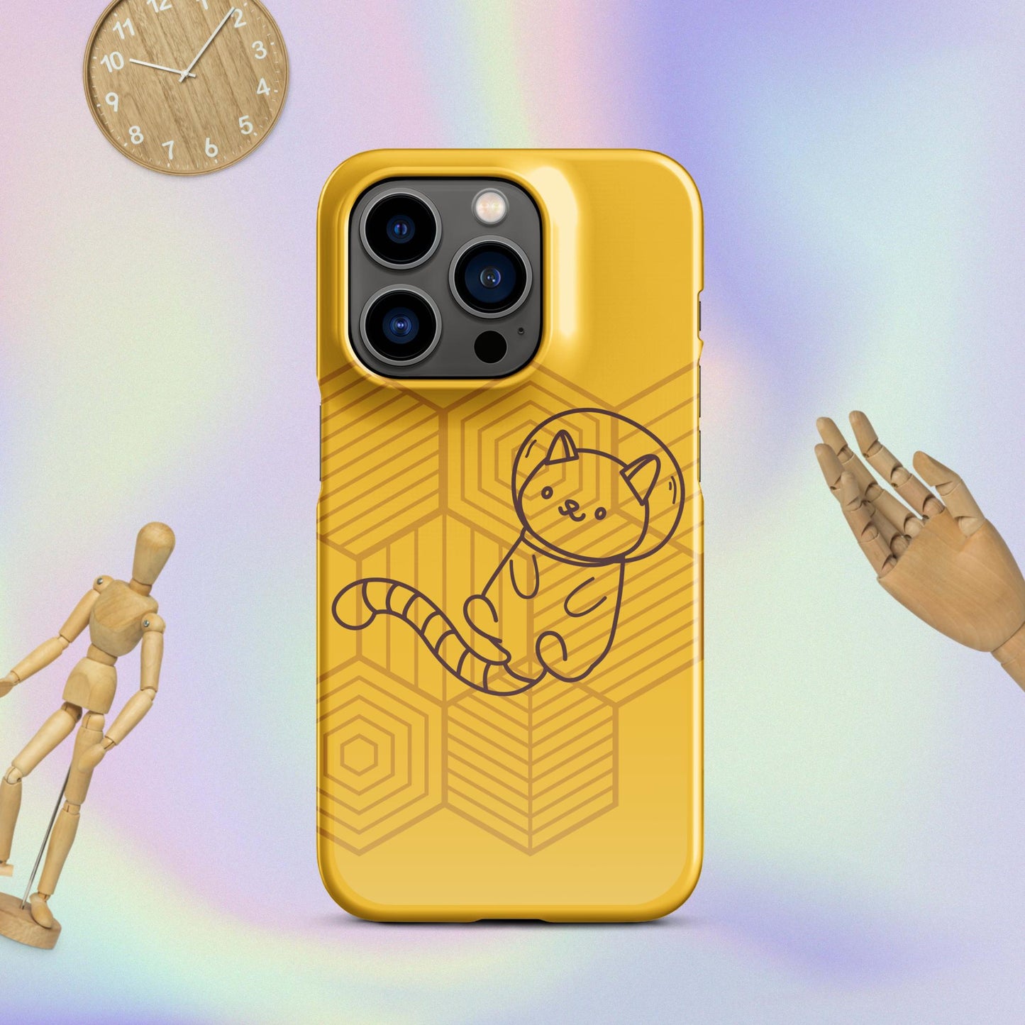 Galactic Whiskers: The Purr-fect Snap Case for iPhone® Adventures! Cute Cat Snap Case for your iPhone®