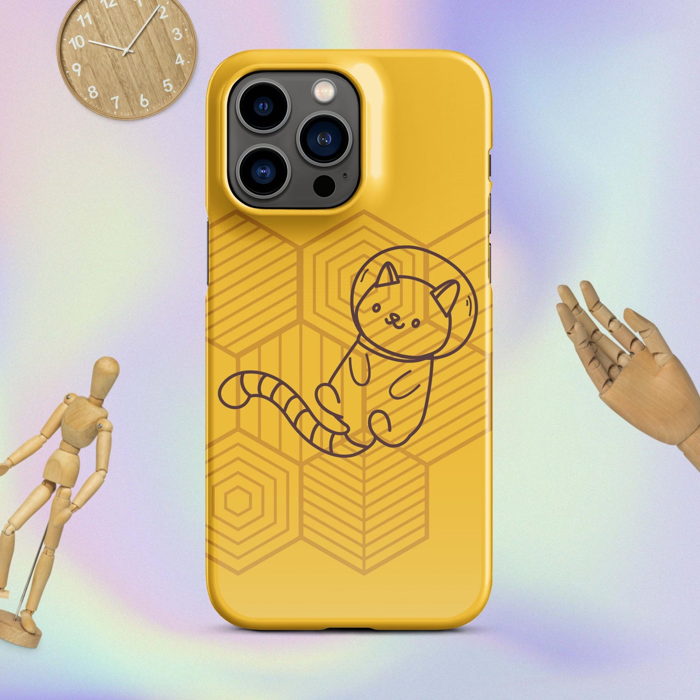 Galactic Whiskers: The Purr-fect Snap Case for iPhone® Adventures! Cute Cat Snap Case for your iPhone®