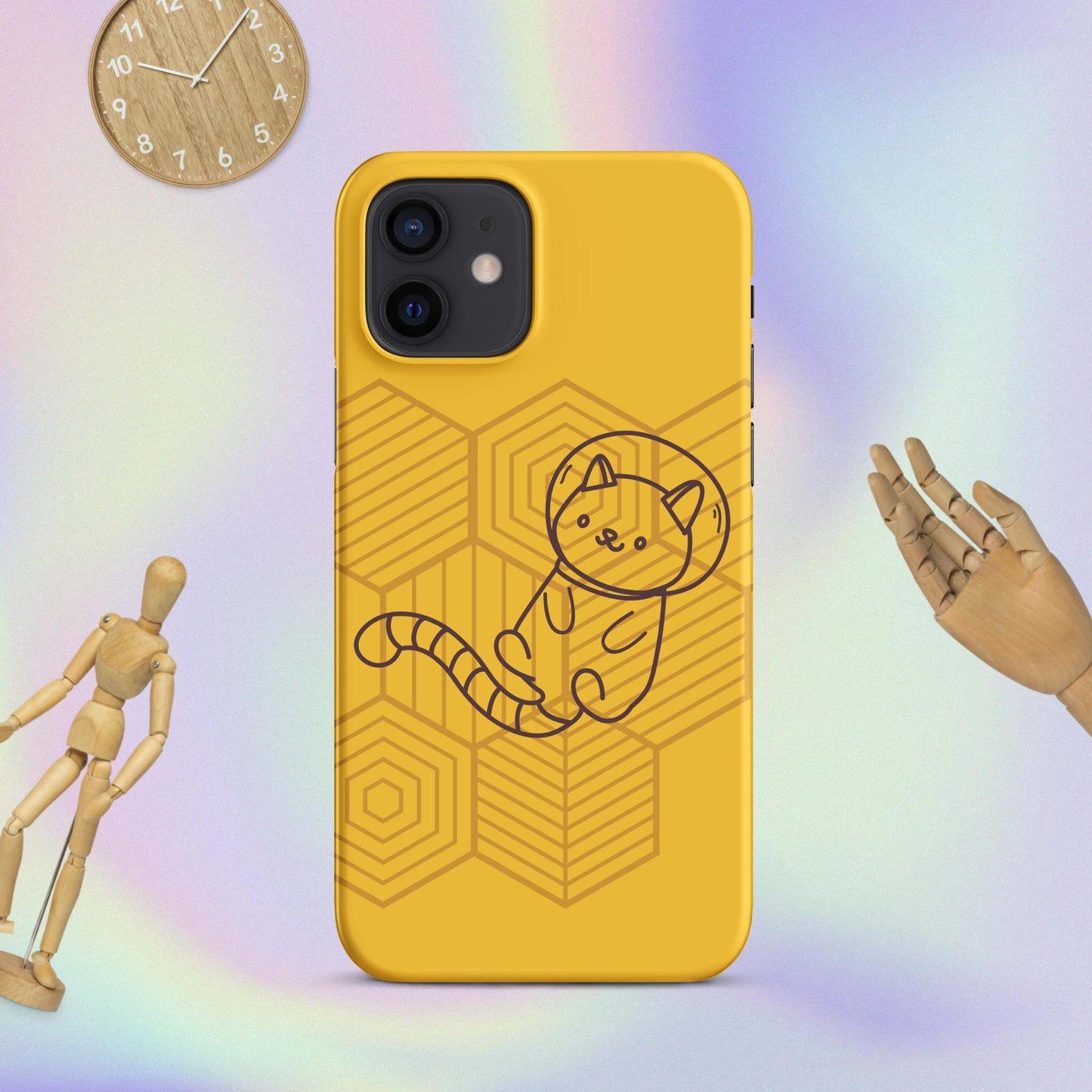 Galactic Whiskers: The Purr-fect Snap Case for iPhone® Adventures! Cute Cat Snap Case for your iPhone®