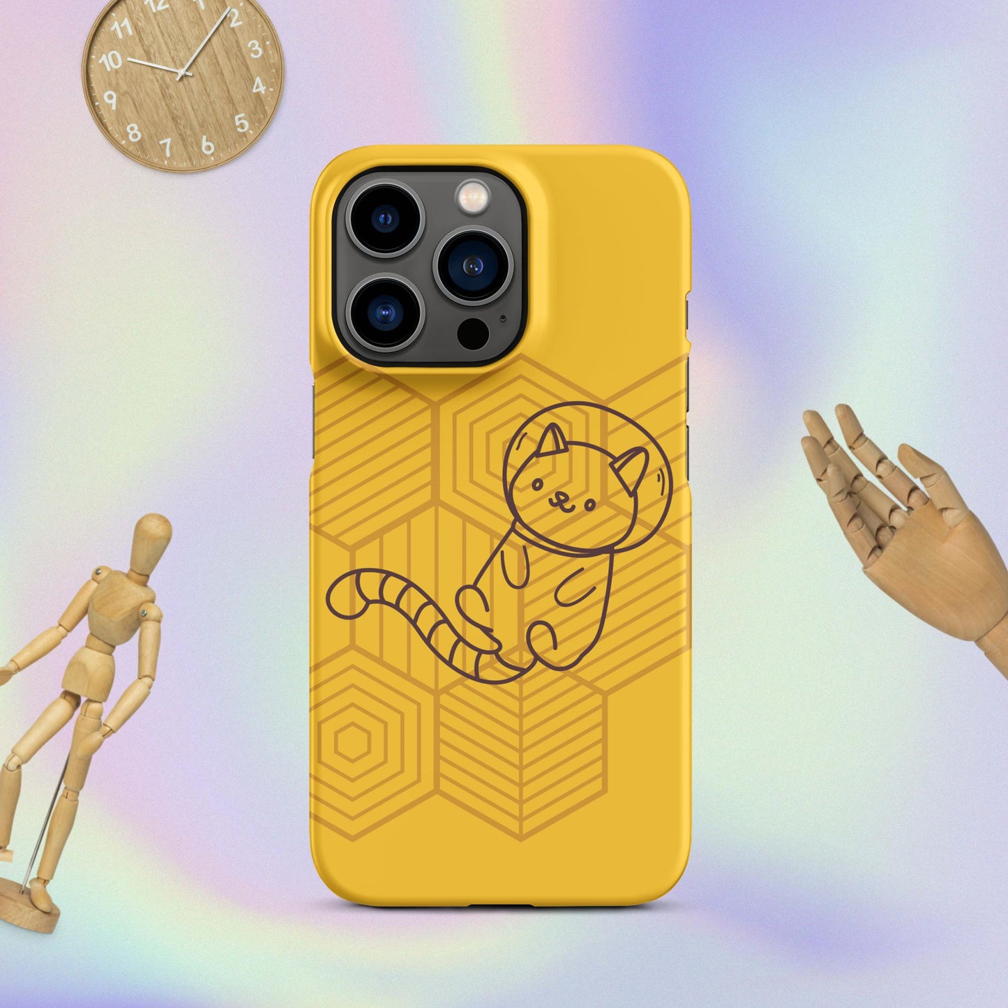 Galactic Whiskers: The Purr-fect Snap Case for iPhone® Adventures! Cute Cat Snap Case for your iPhone®