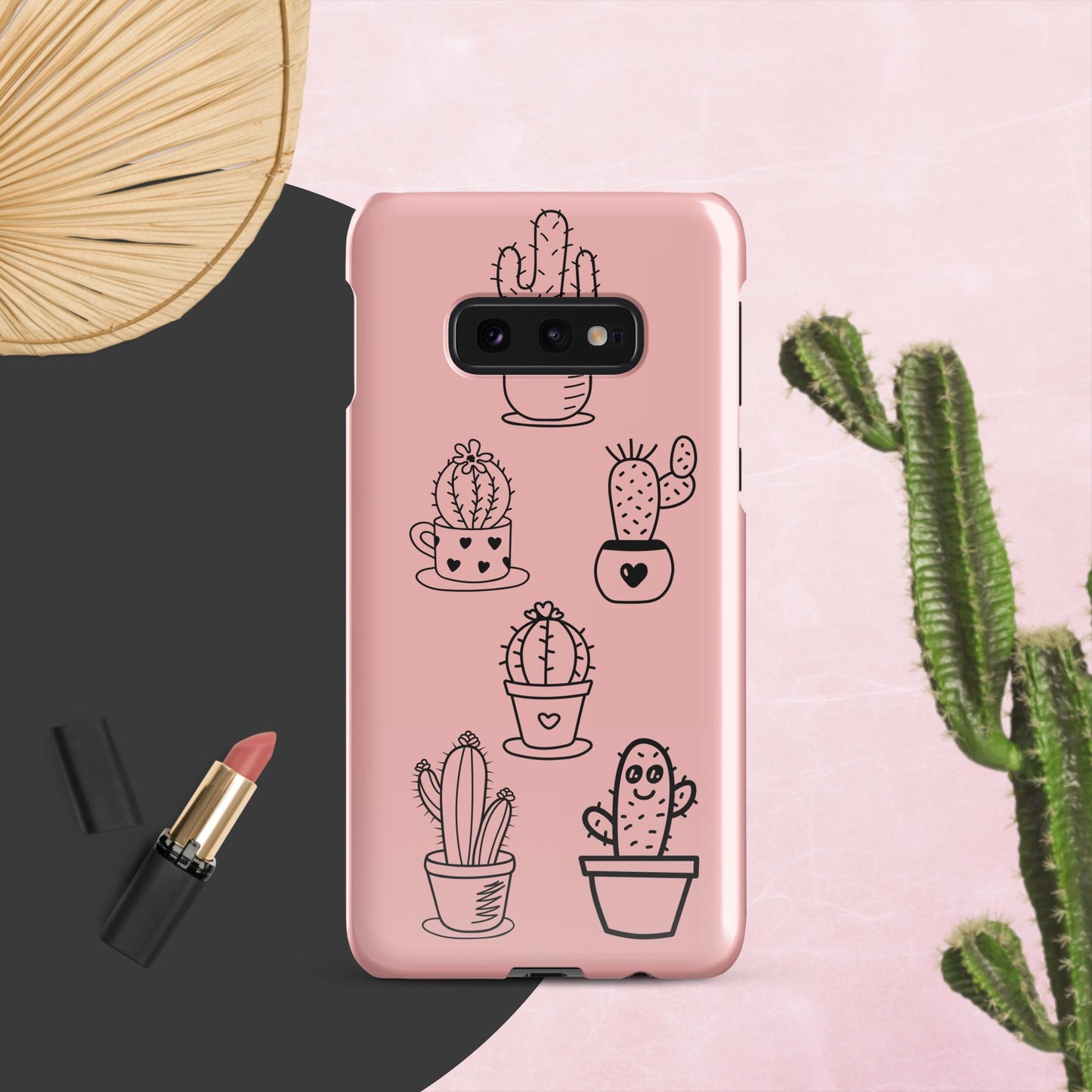 Pink Cactus Snap case for Samsung® Adorable Cacti Delight: Embrace Cuteness with our Charming Samsung Case!