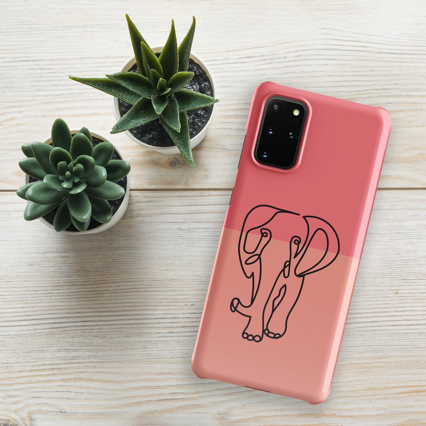 Get Elephantastic Style and Protection with our Snap Case for Samsung®: Mauve and Pink Pachyderm Delight! Elephant Snap case for Samsung®