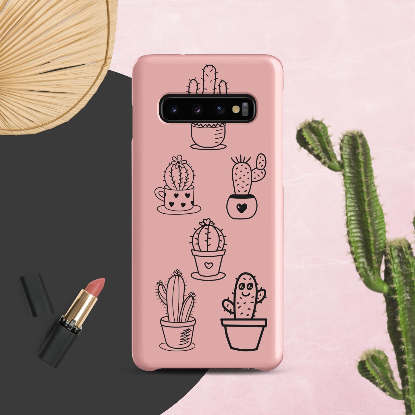 Pink Cactus Snap case for Samsung® Adorable Cacti Delight: Embrace Cuteness with our Charming Samsung Case!