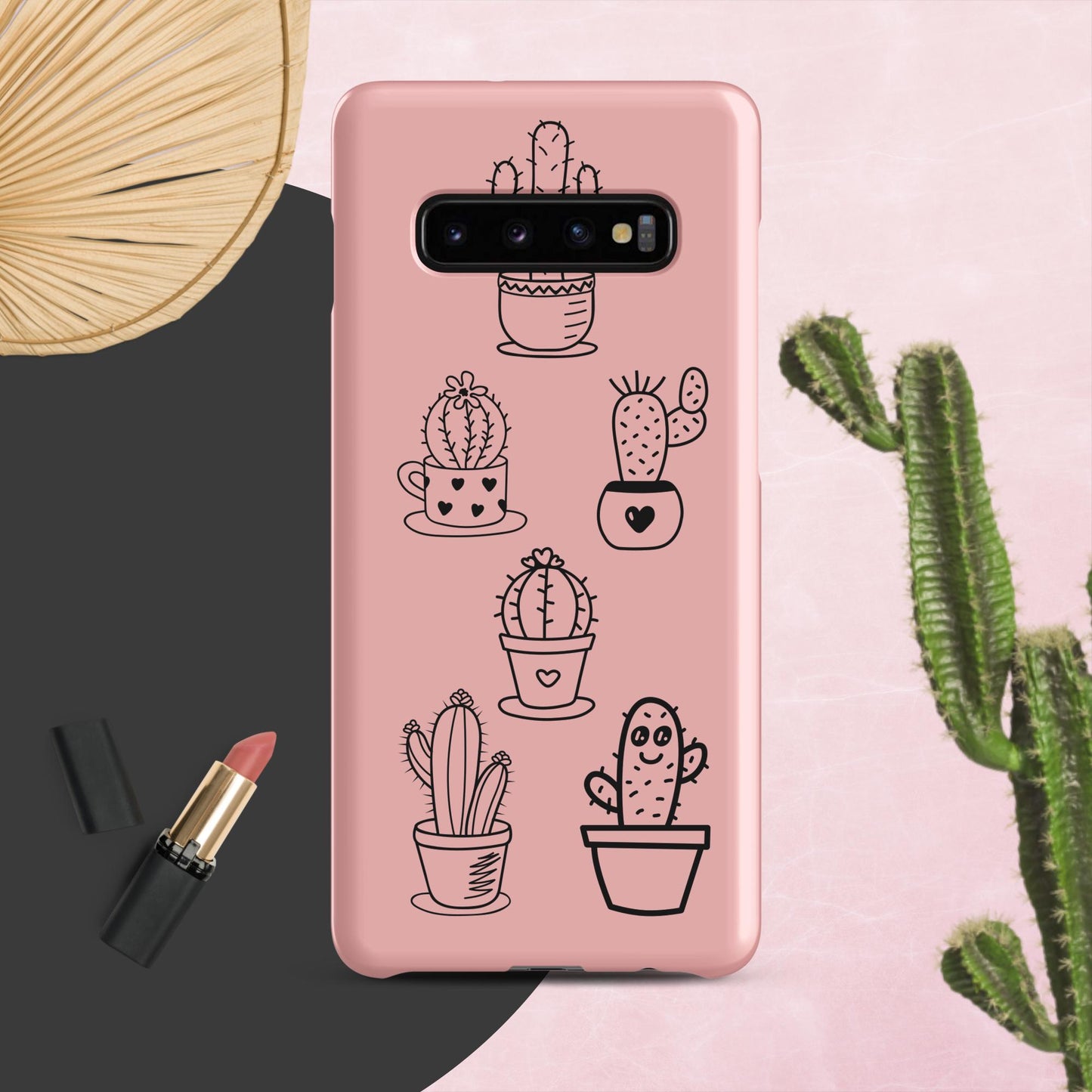 Pink Cactus Snap case for Samsung® Adorable Cacti Delight: Embrace Cuteness with our Charming Samsung Case!