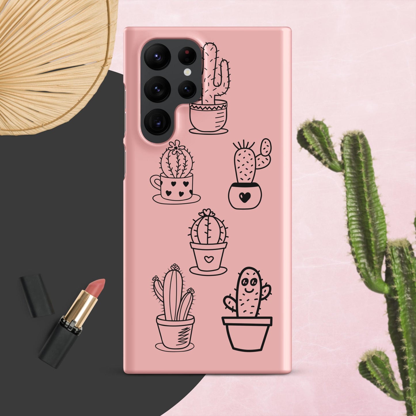 Pink Cactus Snap case for Samsung® Adorable Cacti Delight: Embrace Cuteness with our Charming Samsung Case!