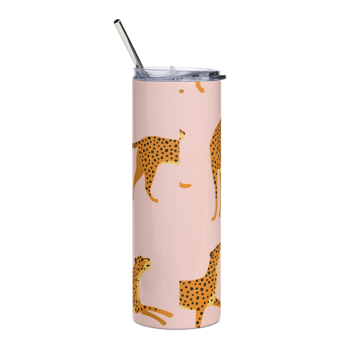 Playful Cheetah Stainless Steel Tumbler (20 oz.)