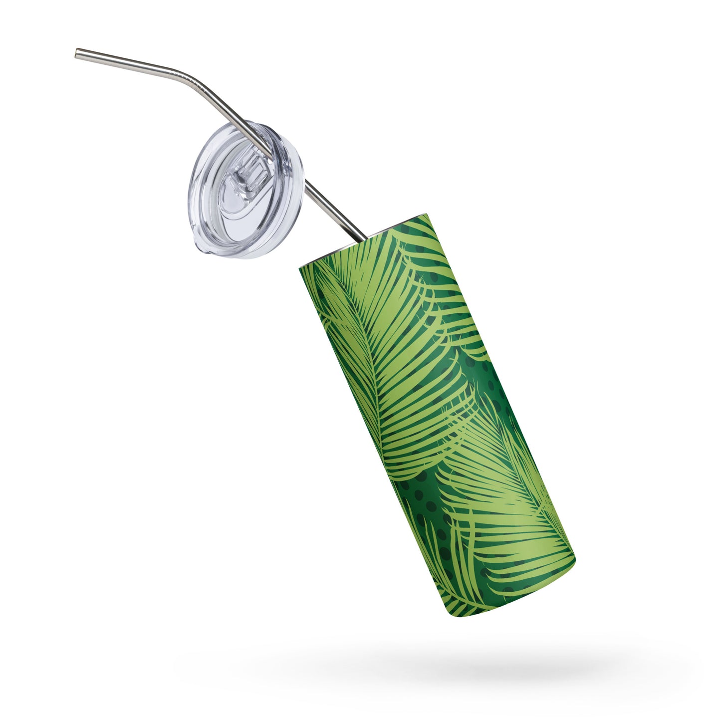 Tropical Leaves Stainless Steel Tumbler (20 oz.)