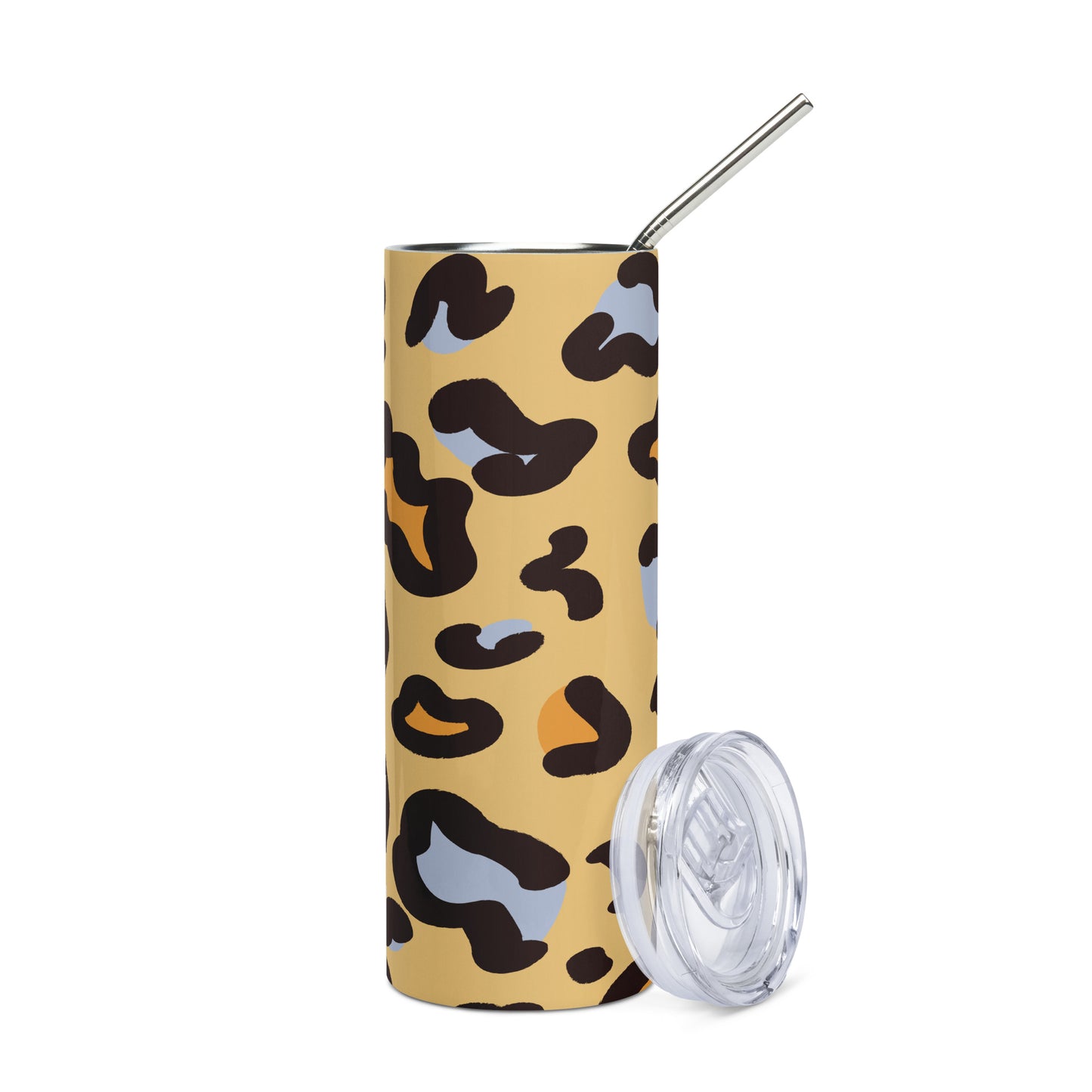 Colorful Cheetah Pattern Stainless Steel Tumbler (20 oz.)