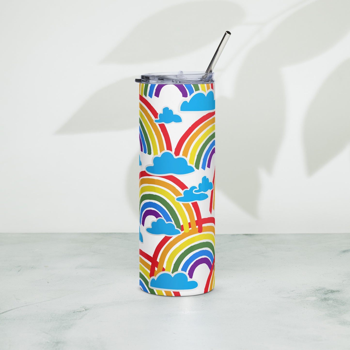 Colorful Rainbows Stainless Steel Tumbler (20 oz.)