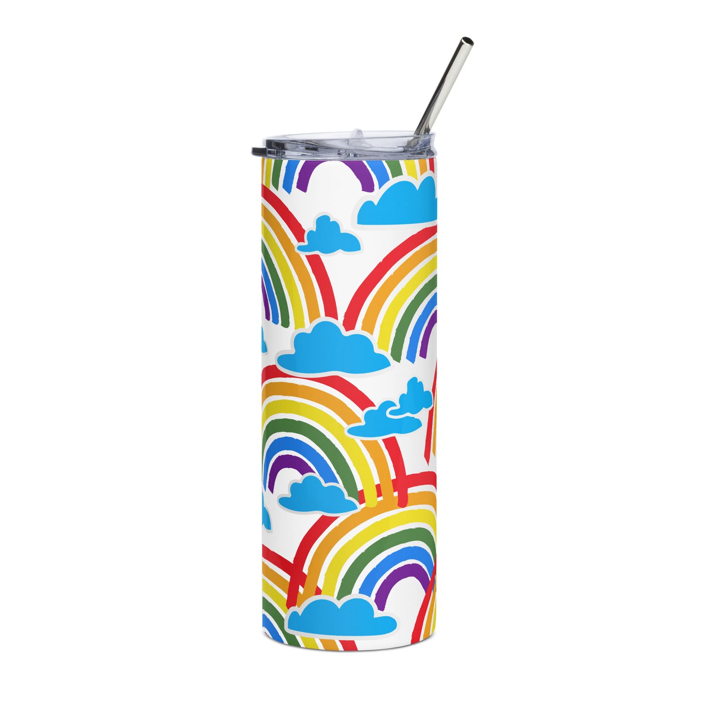 Colorful Rainbows Stainless Steel Tumbler (20 oz.)