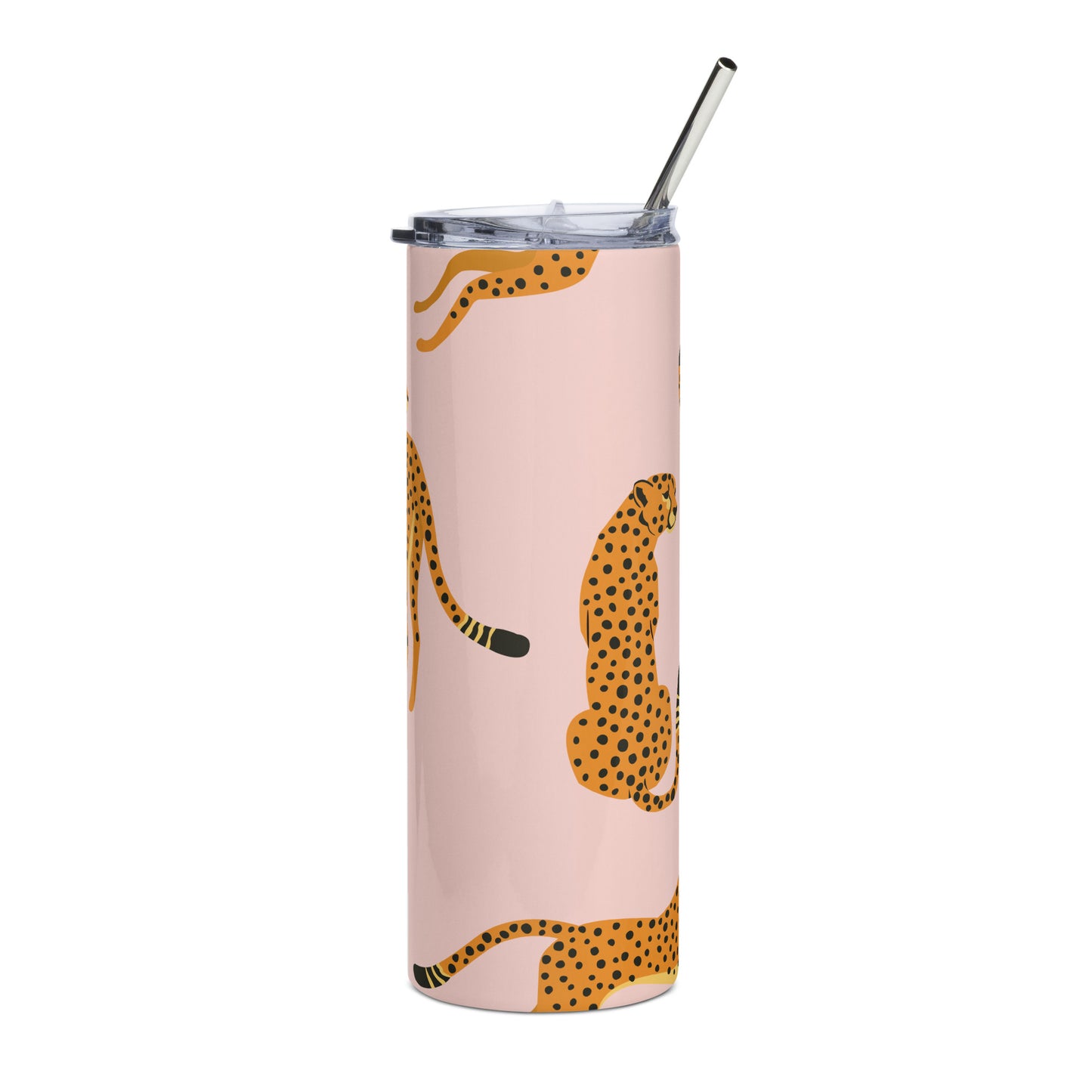 Playful Cheetah Stainless Steel Tumbler (20 oz.)