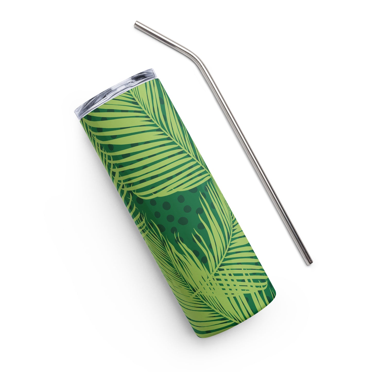 Tropical Leaves Stainless Steel Tumbler (20 oz.)