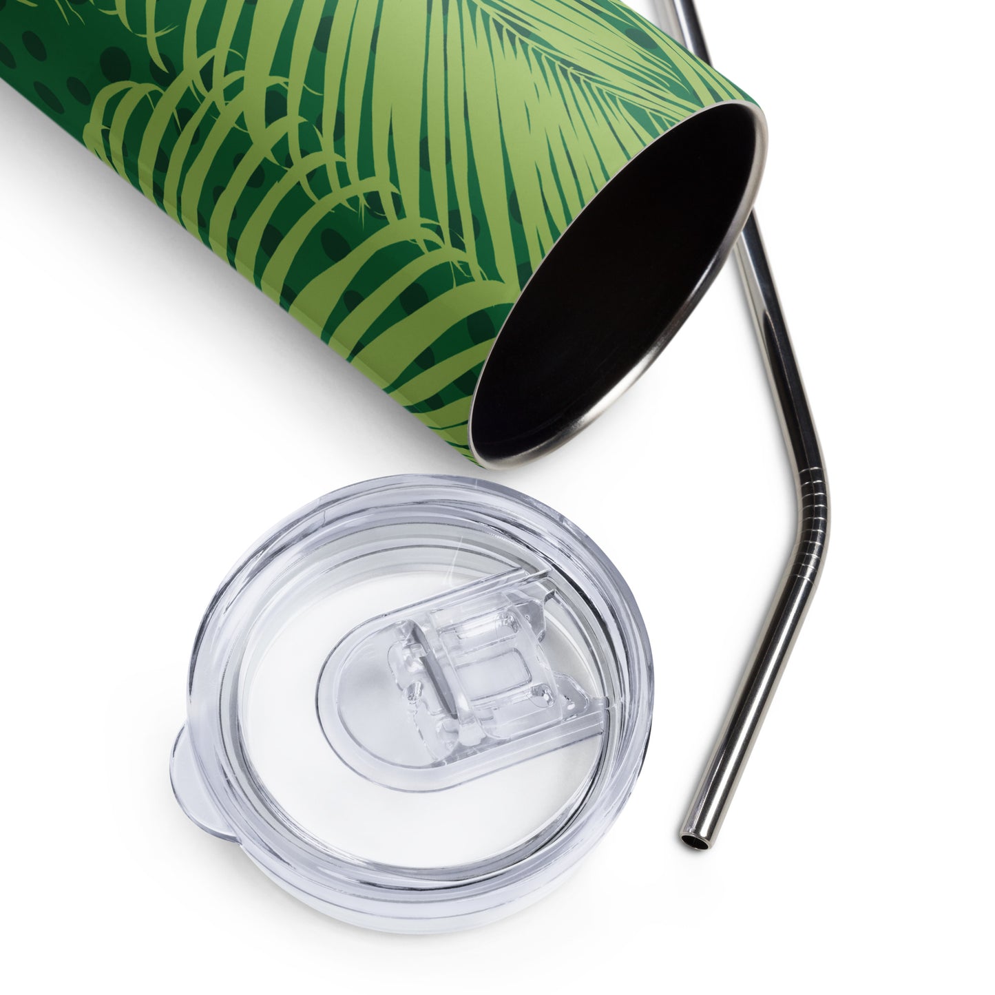Tropical Leaves Stainless Steel Tumbler (20 oz.)