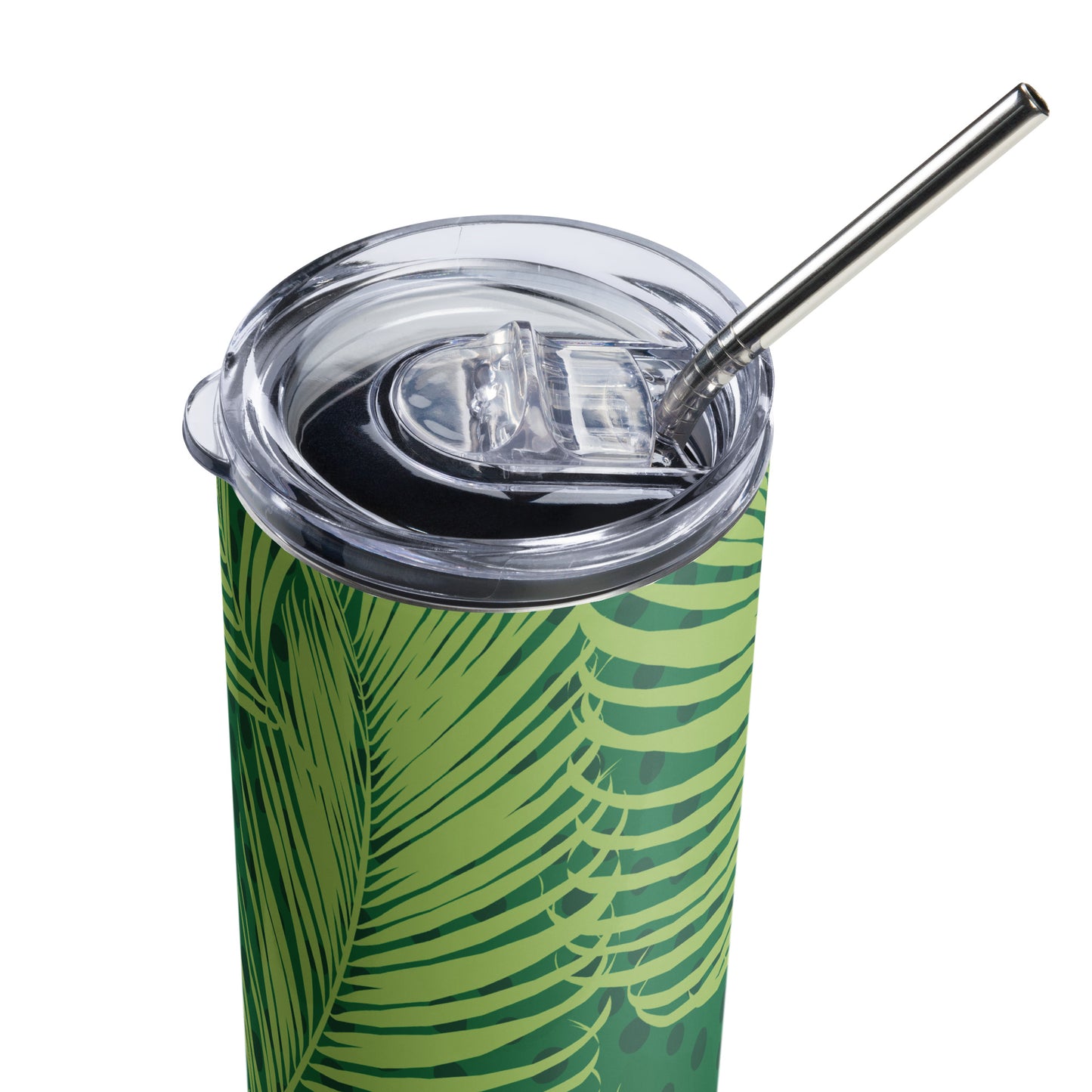 Tropical Leaves Stainless Steel Tumbler (20 oz.)