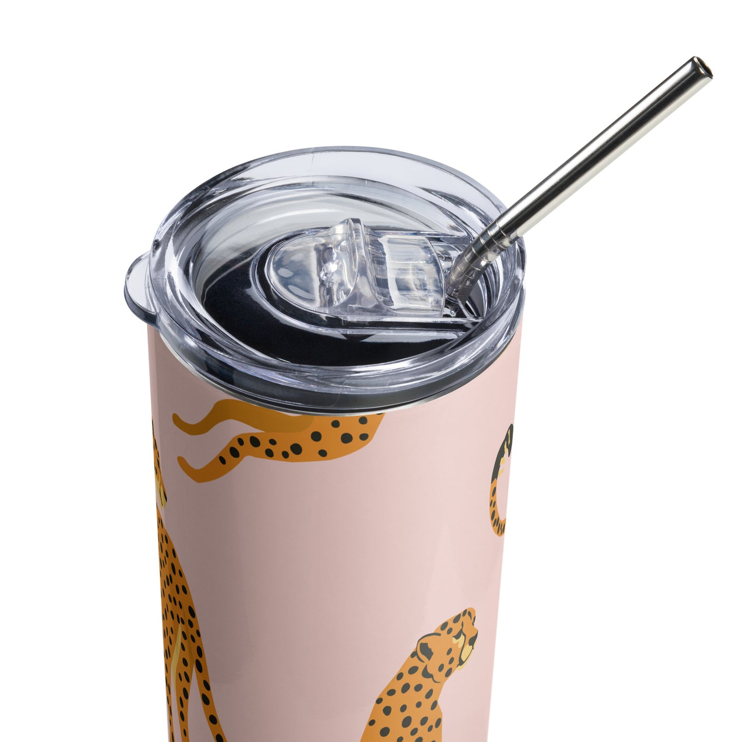 Playful Cheetah Stainless Steel Tumbler (20 oz.)