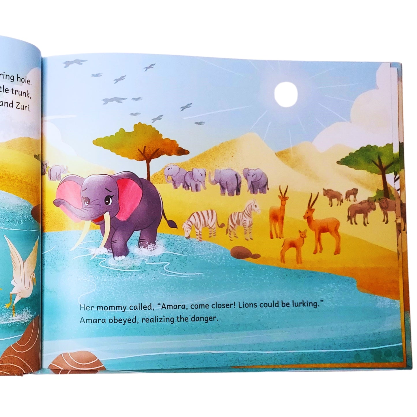 Children's Safari Adventure Picture Book | The Little Elephant's Big Adventure | Hardcover | Amara the Elephant