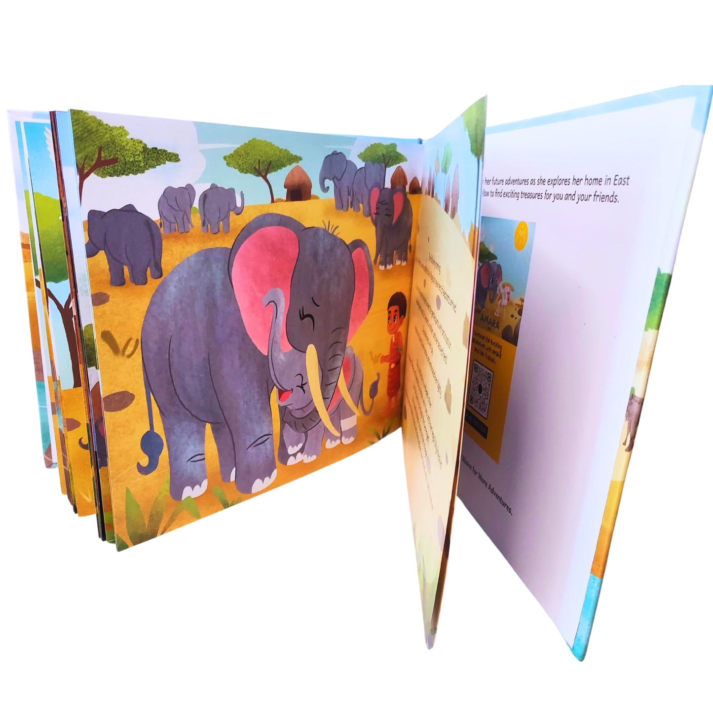 Children's Safari Adventure Picture Book | The Little Elephant's Big Adventure | Hardcover | Amara the Elephant