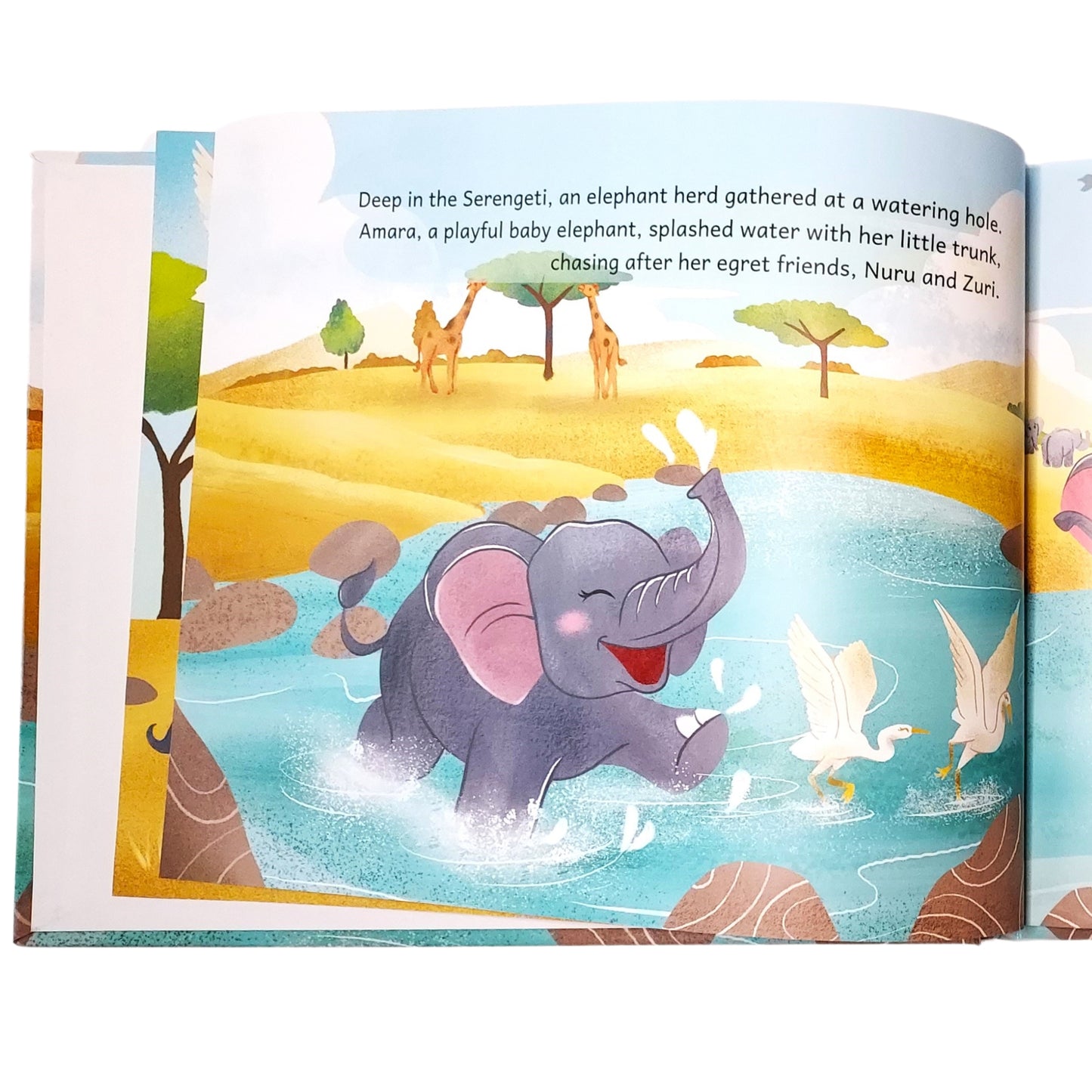 Children's Safari Adventure Picture Book | The Little Elephant's Big Adventure | Hardcover | Amara the Elephant