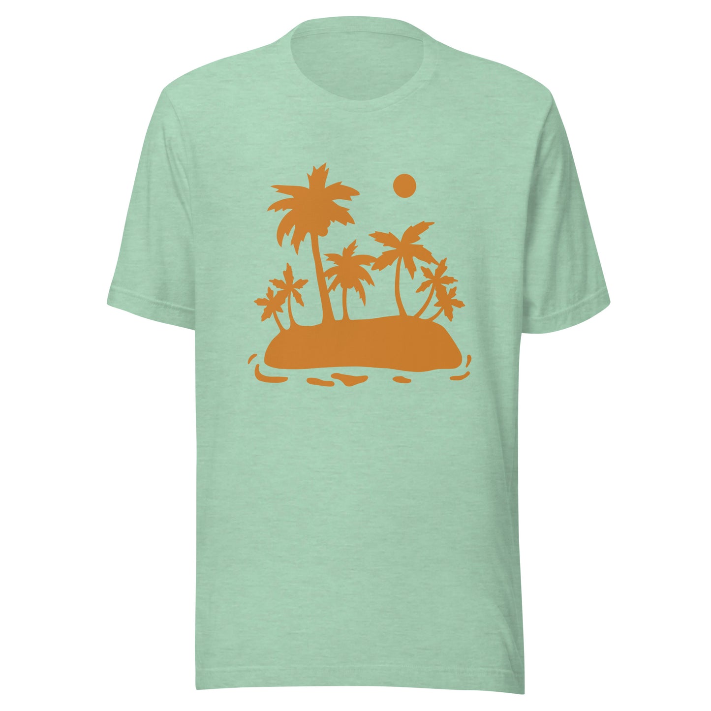 Palm Trees and Sun Unisex t-shirt, Shirt with Palm Trees and Sun, Vacation Summer Shirt for an Island