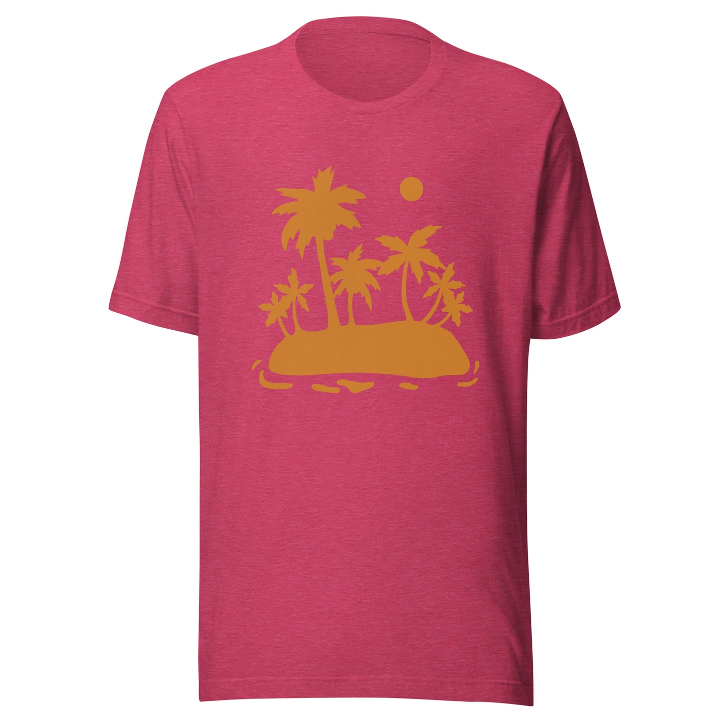 Palm Trees and Sun Unisex t-shirt, Shirt with Palm Trees and Sun, Vacation Summer Shirt for an Island