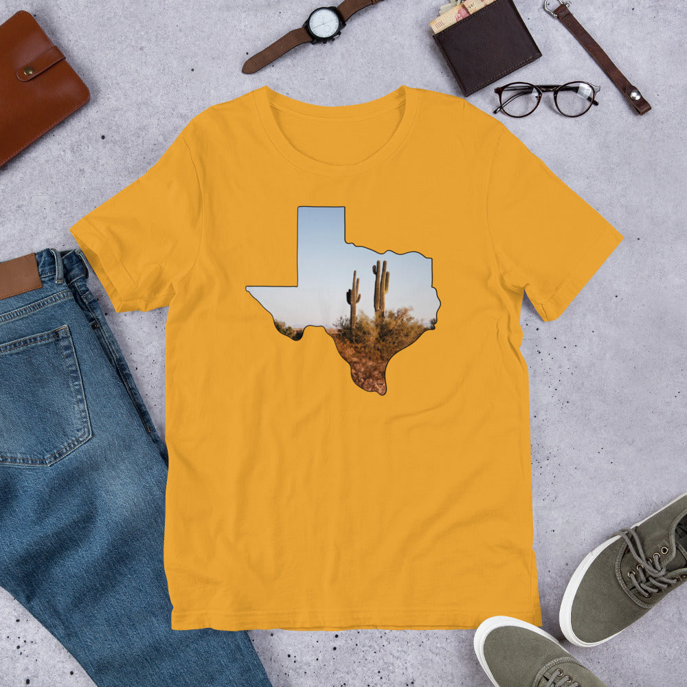 Unisex Texas Cactus T-shirt | Texas Shirt, Texas Tee, Texas Tshirt, Tshirts for Women, Texas Gift Shirt, Tshirts for Men, State Shirt