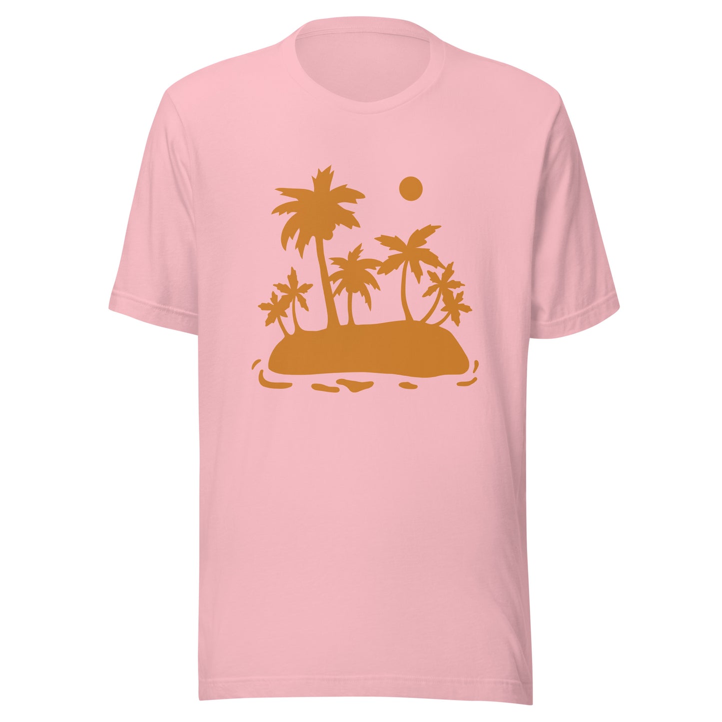 Palm Trees and Sun Unisex t-shirt, Shirt with Palm Trees and Sun, Vacation Summer Shirt for an Island