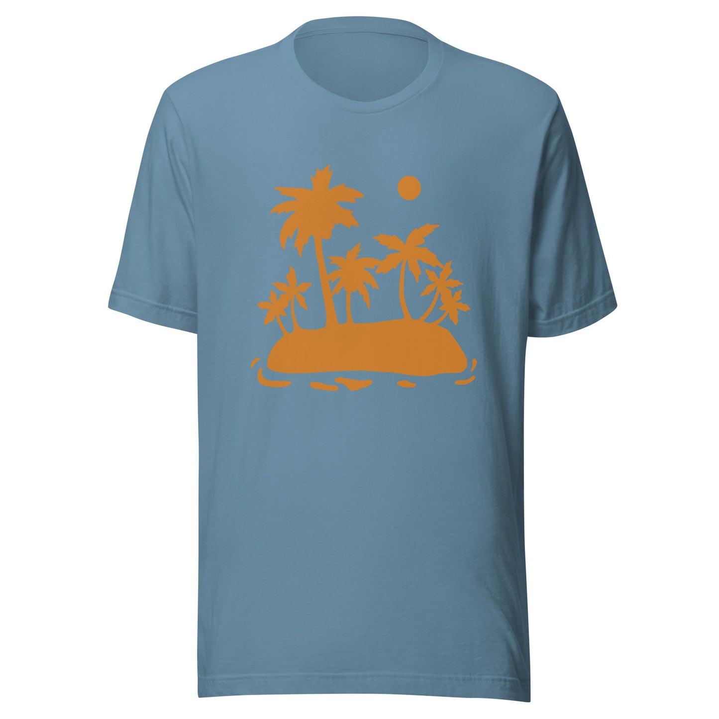 Palm Trees and Sun Unisex t-shirt, Shirt with Palm Trees and Sun, Vacation Summer Shirt for an Island