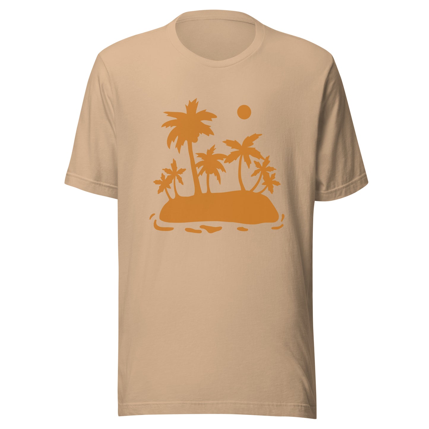 Palm Trees and Sun Unisex t-shirt, Shirt with Palm Trees and Sun, Vacation Summer Shirt for an Island