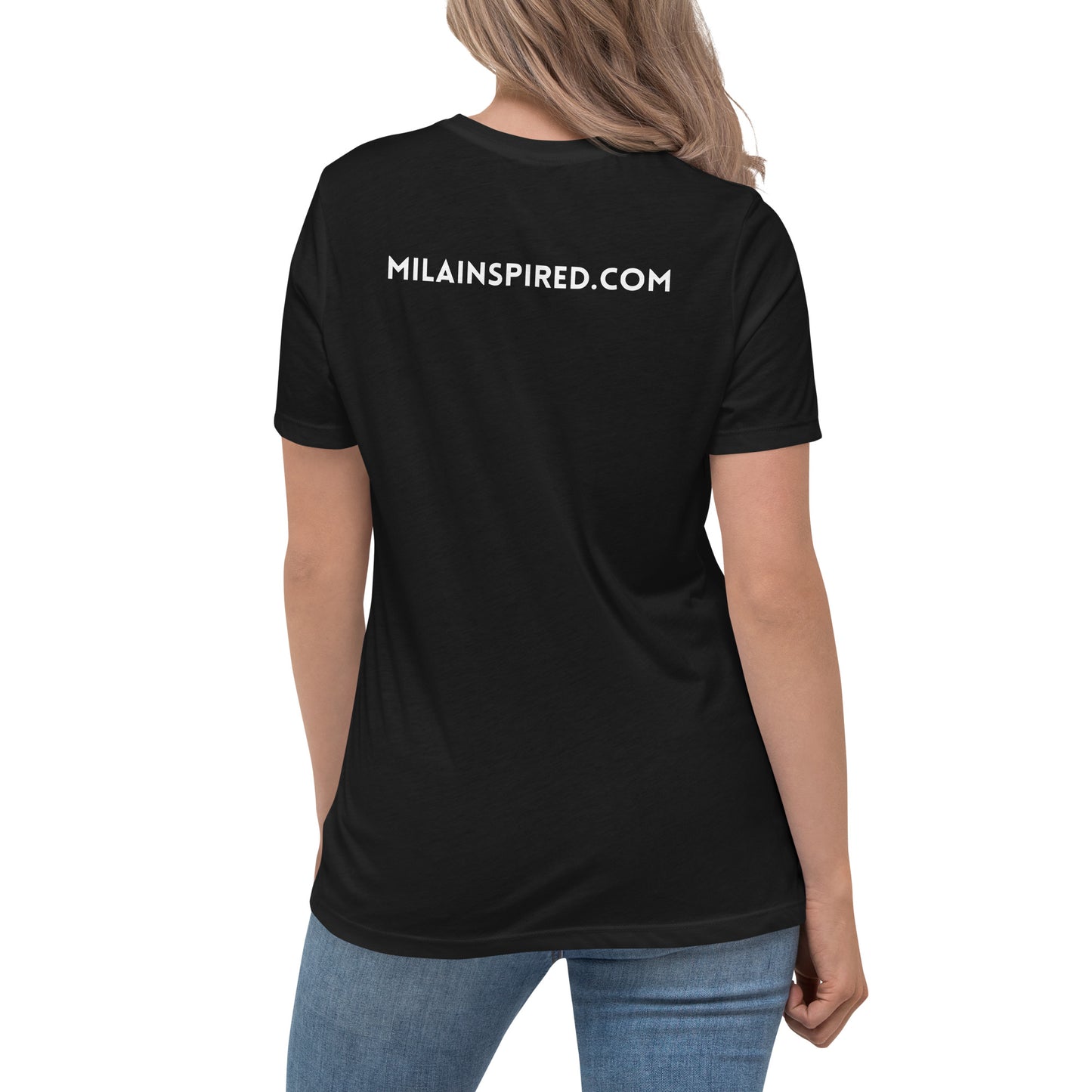 Mila Inspired Soft and Comfortable Women's Relaxed T-Shirt | Mila Inspired Logo Shirt | Soft & Comfortable Women's Tee