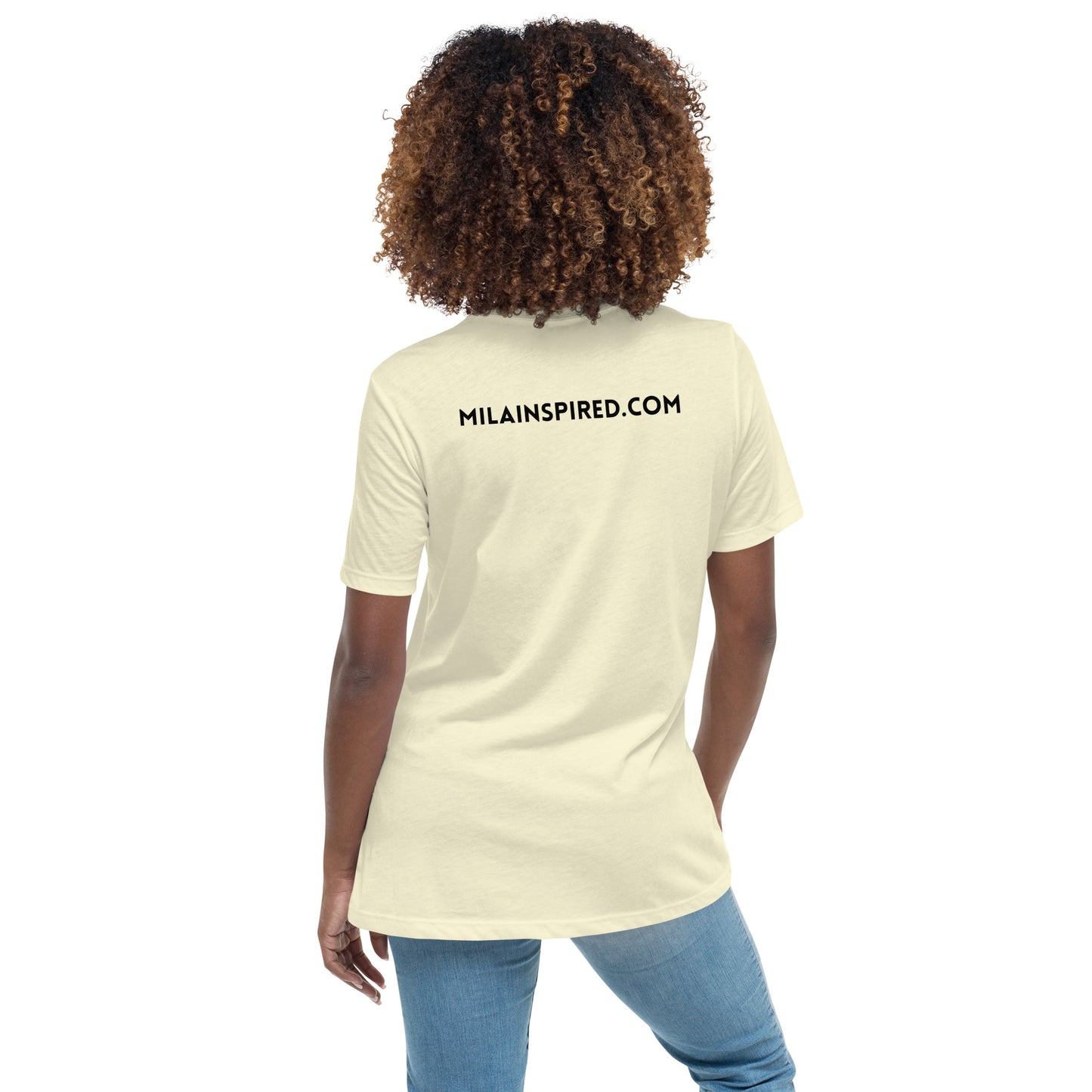 Mila Inspired Soft and Comfortable Women's Relaxed T-Shirt | Mila Inspired Logo Shirt | Soft & Comfortable Women's Tee