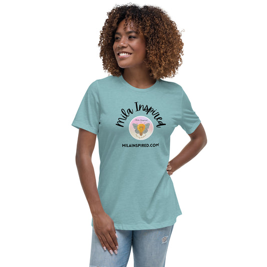 Mila Inspired Soft and Comfortable Women's Relaxed T-Shirt | Mila Inspired Logo Shirt | Soft & Comfortable Women's Tee
