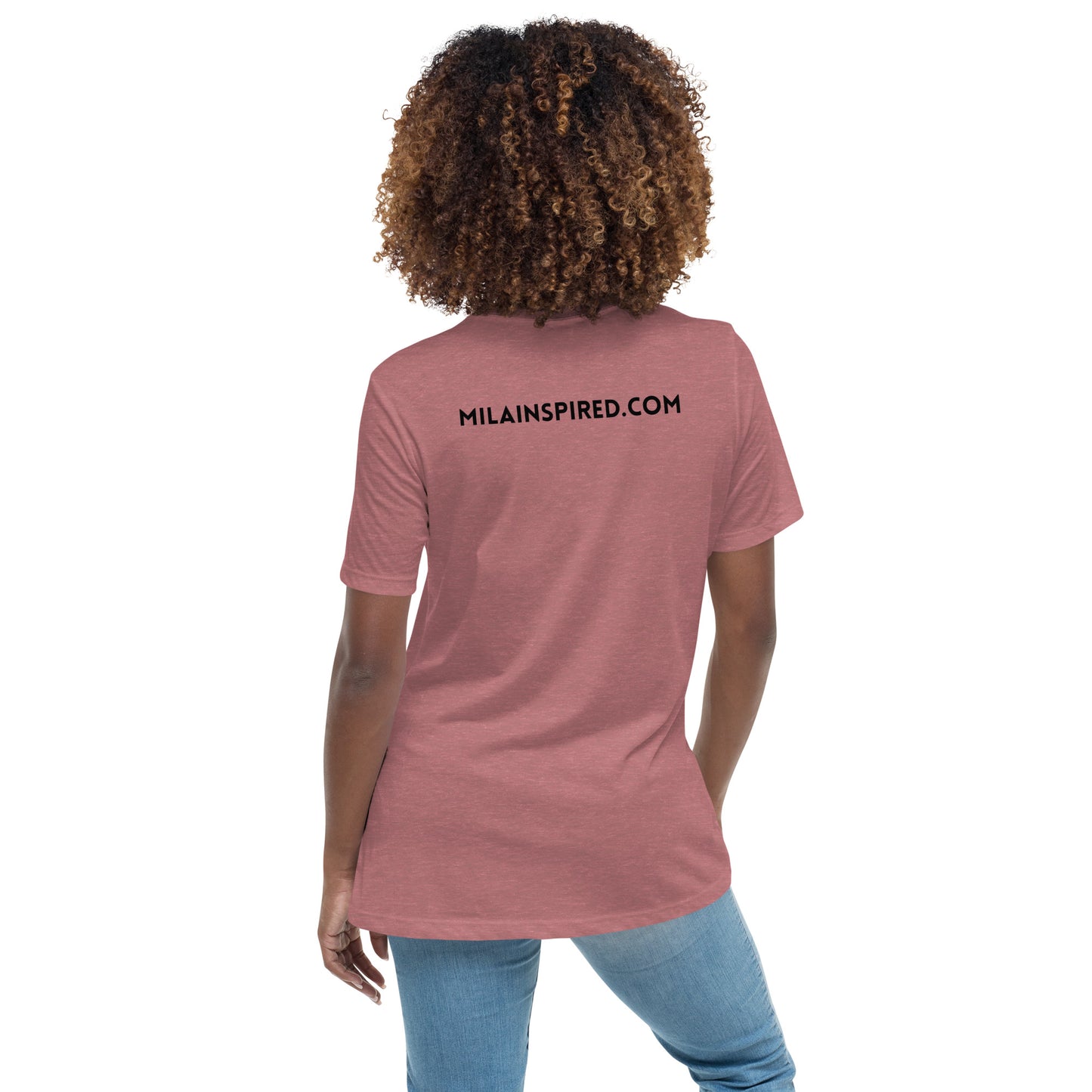 Mila Inspired Soft and Comfortable Women's Relaxed T-Shirt | Mila Inspired Logo Shirt | Soft & Comfortable Women's Tee