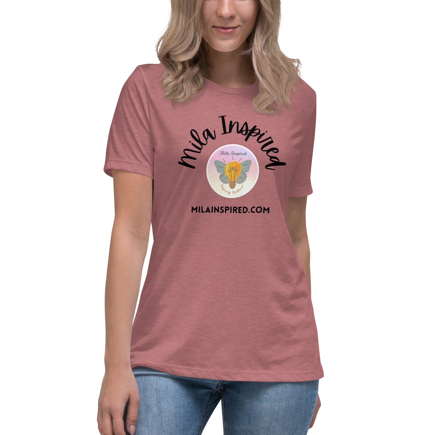 Mila Inspired Soft and Comfortable Women's Relaxed T-Shirt | Mila Inspired Logo Shirt | Soft & Comfortable Women's Tee