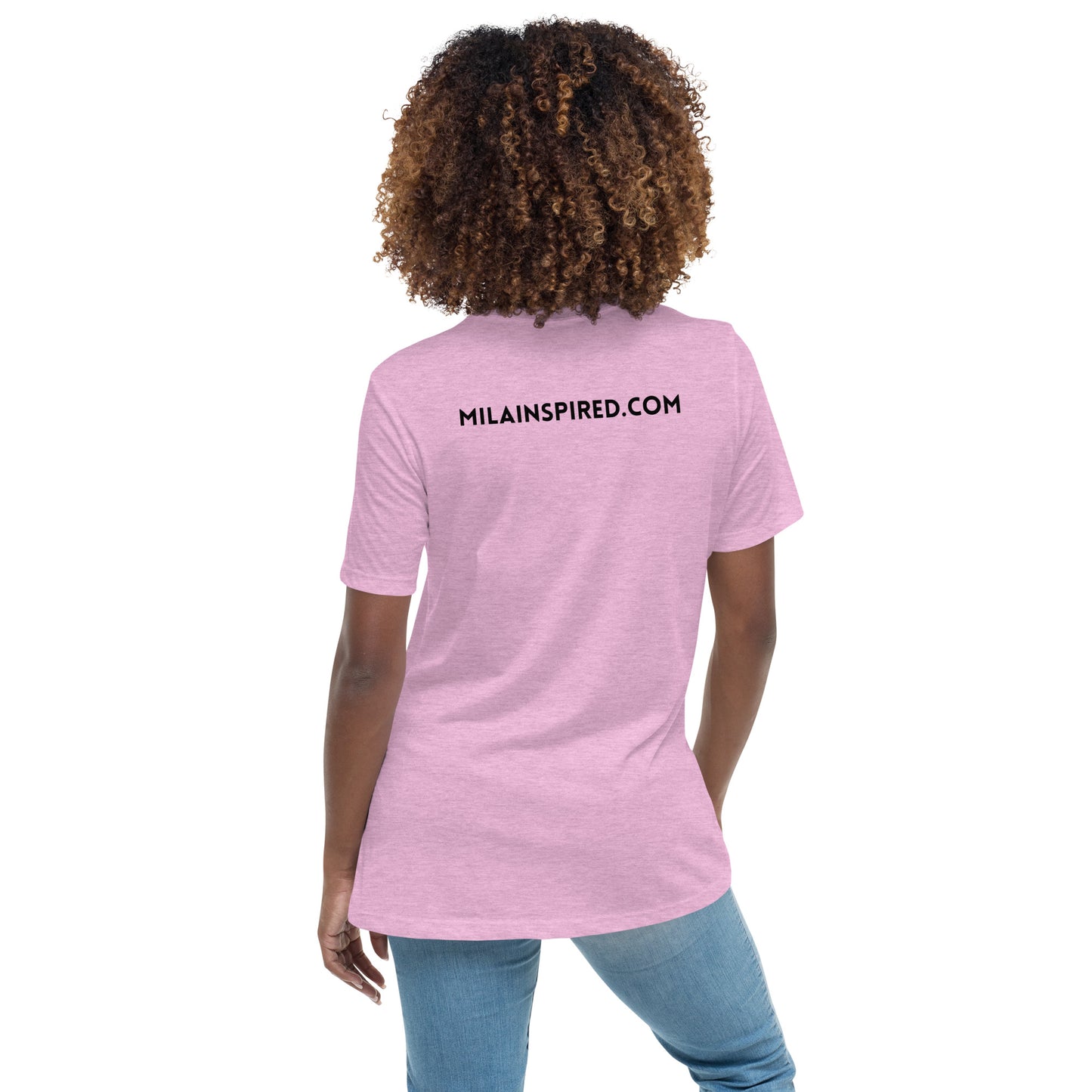 Mila Inspired Soft and Comfortable Women's Relaxed T-Shirt | Mila Inspired Logo Shirt | Soft & Comfortable Women's Tee