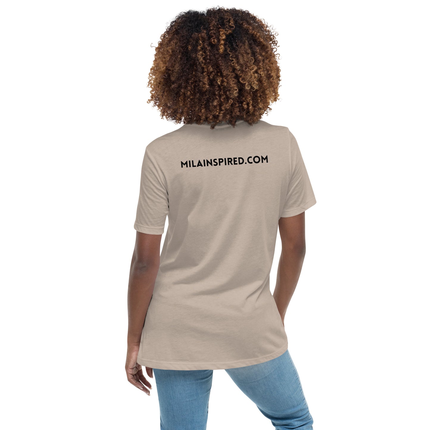 Mila Inspired Soft and Comfortable Women's Relaxed T-Shirt | Mila Inspired Logo Shirt | Soft & Comfortable Women's Tee