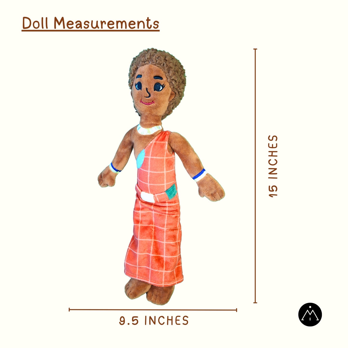 Doll of Yaro’s Mother, the Maasai Village Boy - 15 Inches - Diversity & African American Toy