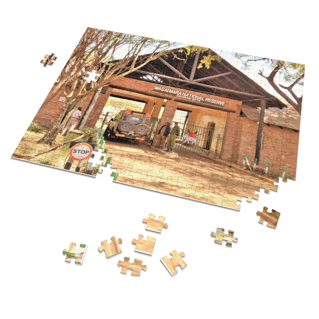 Masai Mara Safari Puzzle with 252 Pieces or 500 Piece Jigsaw Puzzle for Adults | Safari Jigsaw Puzzle for Adults | Family Games