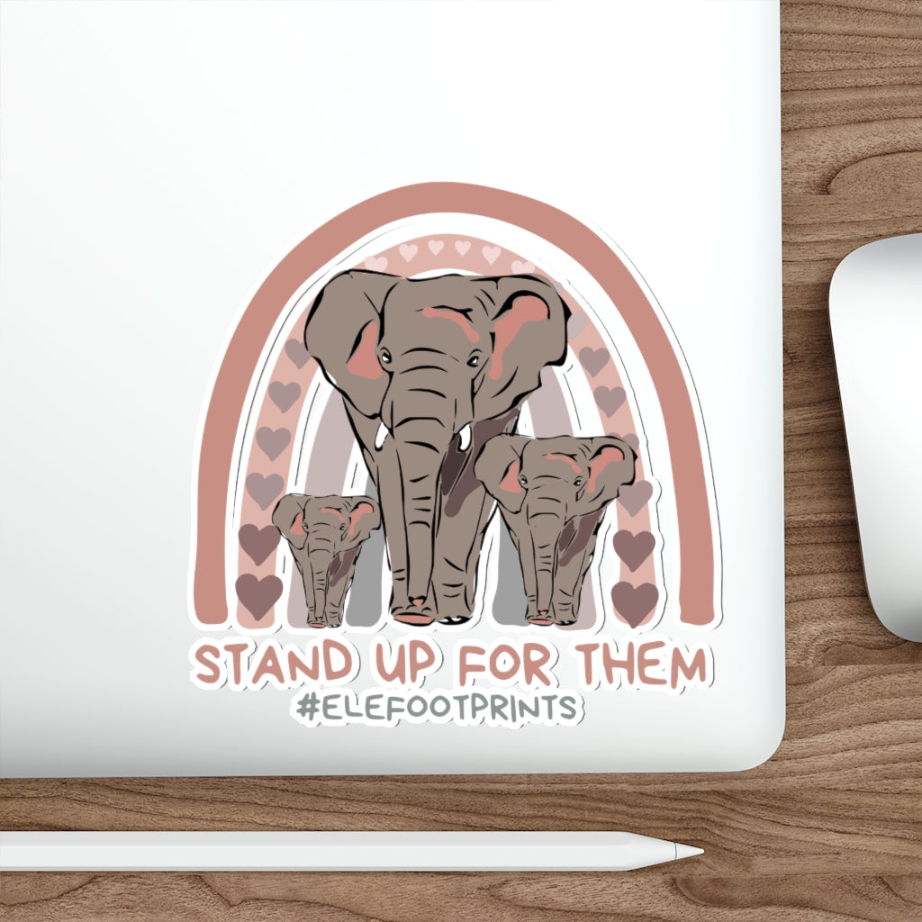 Die-Cut Elephant Stickers