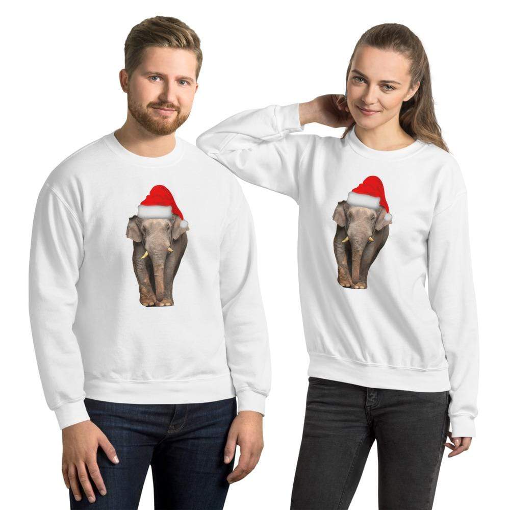 Asian Elephant Unisex Sweatshirt - The Christmas Elephant Sweatshirt