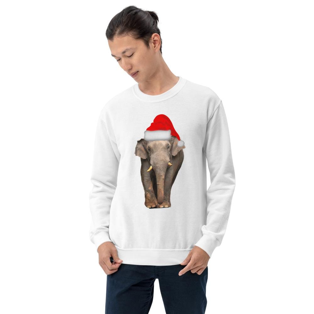 Asian Elephant Unisex Sweatshirt - The Christmas Elephant Sweatshirt